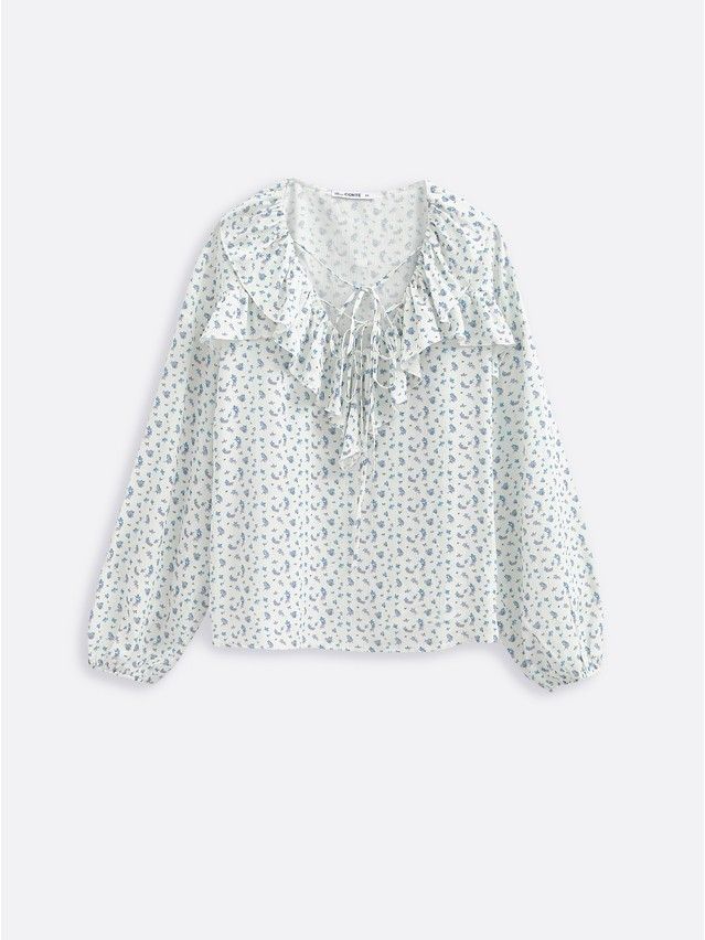 Women's blouse CONTE LBL 3477, s.170-84-90, white-flowers - 5
