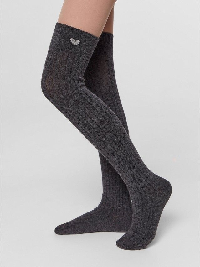 Children's overknees CONTE-KIDS TIP-TOP, s.33-35, 052 dark grey - 2