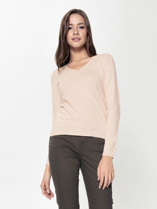 Women's polo neck shirt CONTE ELEGANT LDK044, s.170-84, pudra - 2