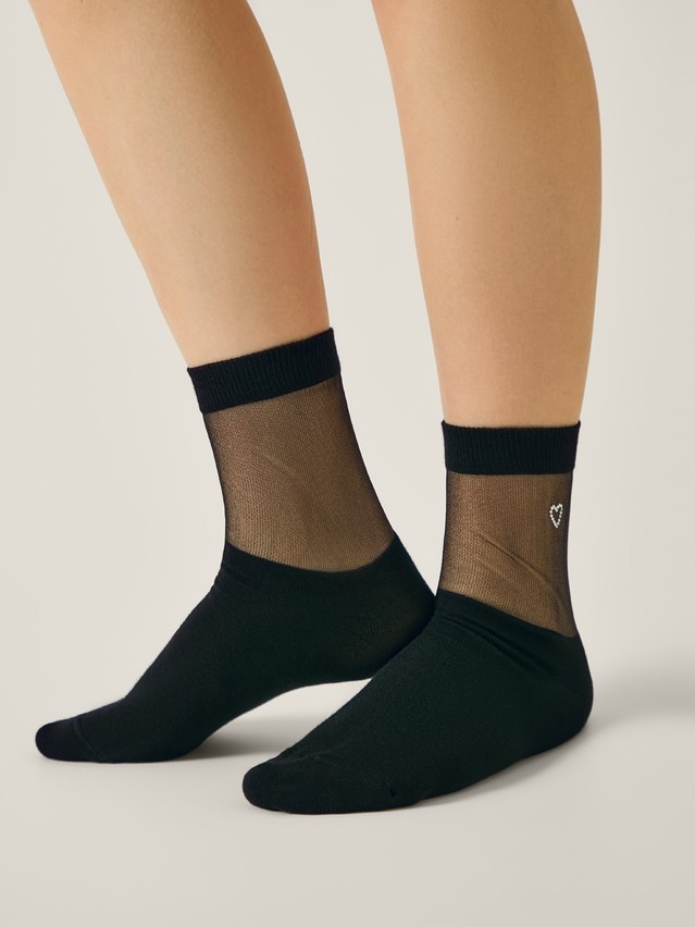 Women's socks CONTE ELEGANT CLASSIC, s.23-25, 684 black - 1