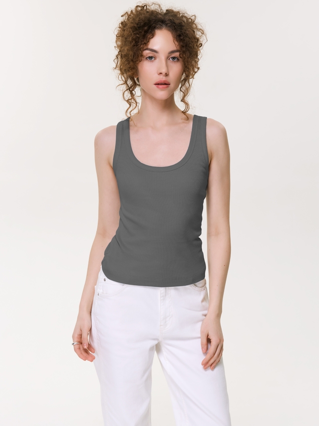 Women's tank top CONTE ELEGANT BASIC COLLECTION LM 5021, s.170-84, graphite - 1