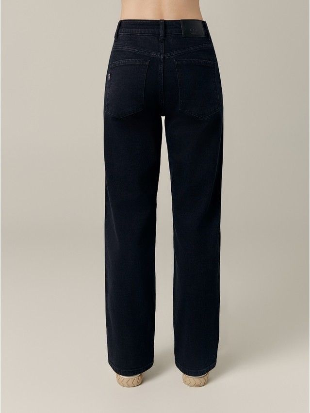 Denim trousers CONTE ELEGANT CON-678, s.170-102, black - 3