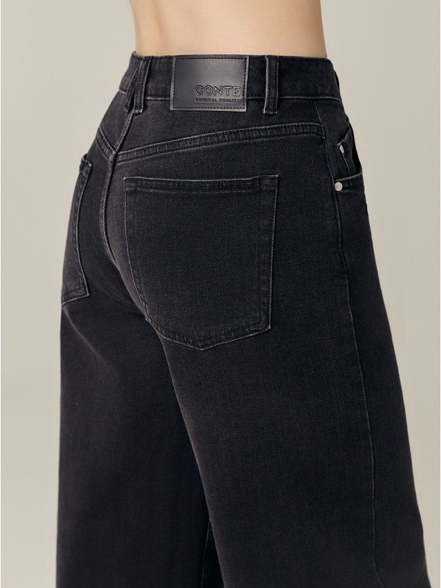 Denim trousers CONTE ELEGANT CON-718, s.170-98, washed black - 4