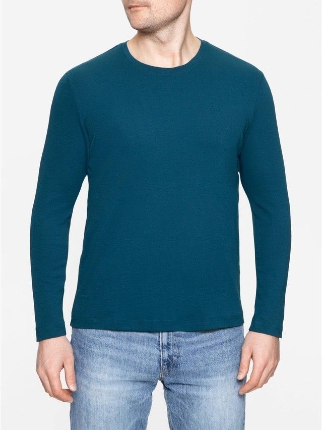 Men's polo neck shirt DiWaRi MD 695, s.170,176-100, deep sea green - 1