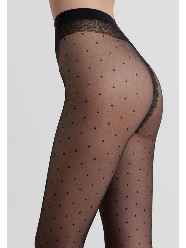 Women's tights CONTE ELEGANT DOTS, s.2, nero - 4