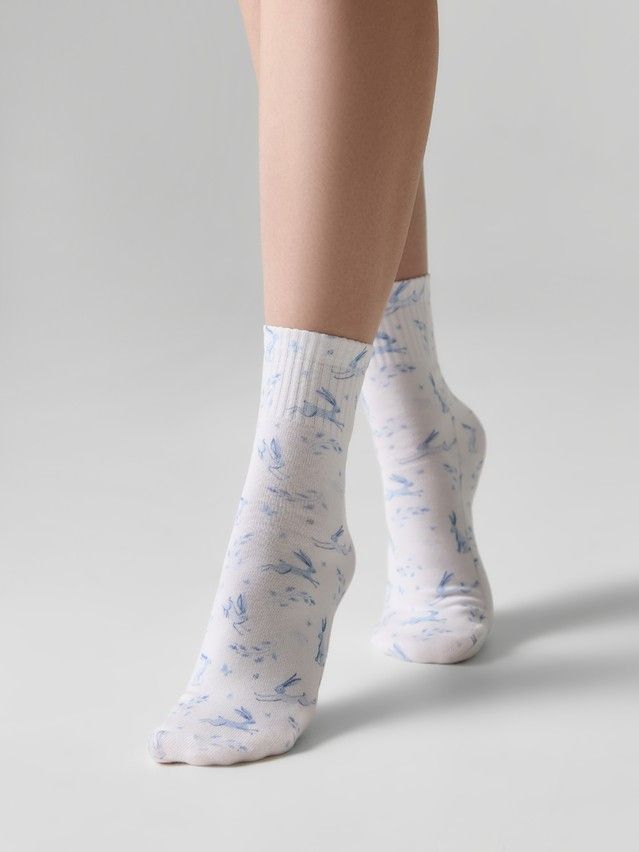 Women's socks CONTE ELEGANT FANTASY, s.23-25, 1177 milky - 1