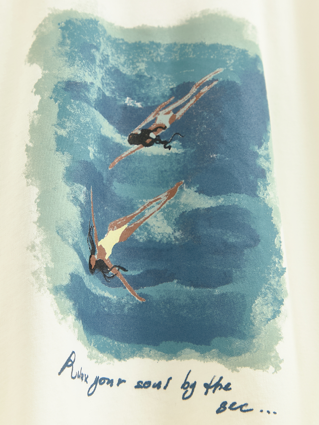 Women's polo neck shirt CONTE ELEGANT LD 3032, s.170-92, milk-sea - 7