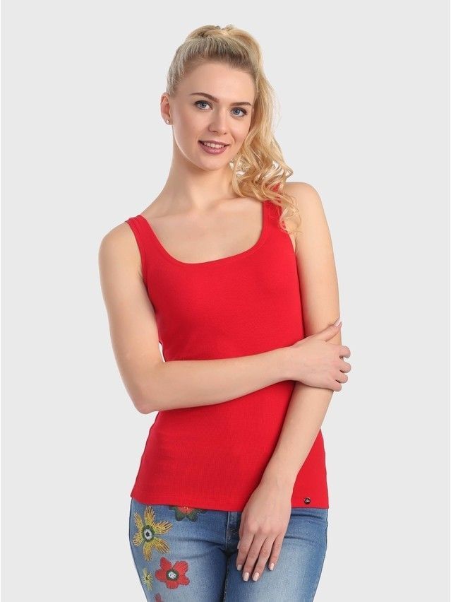 Women's polo neck shirt CONTE ELEGANT LD 716, s.170-100, red - 2