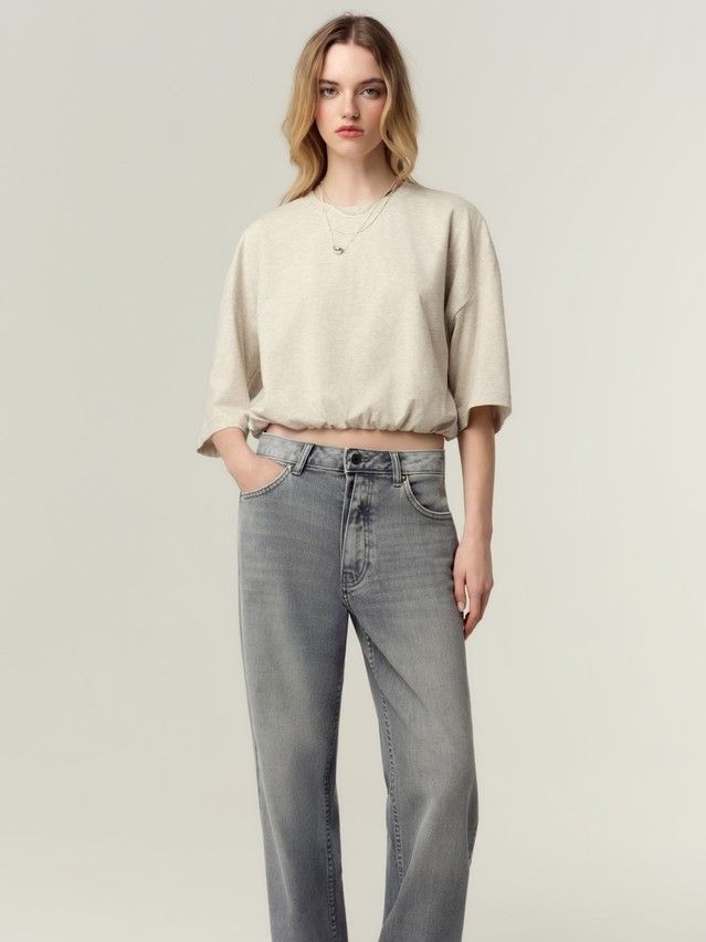 Women's polo neck shirt CONTE LD 3448, s.170-84, melange - 3