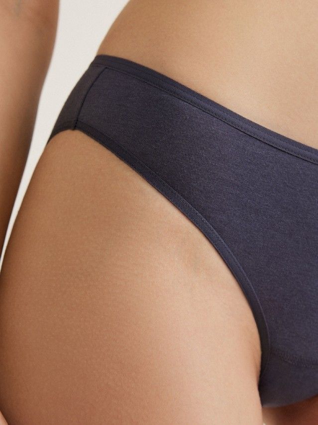 Women's panties CONTE ELEGANT CRISS CROSS LB 3130, s.90, graphite - 2