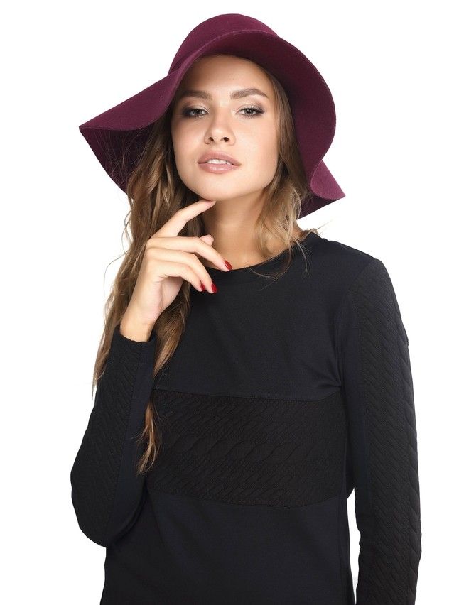 Women's polo neck shirt CONTE ELEGANT LD 617, s.158,164-88, black - 2
