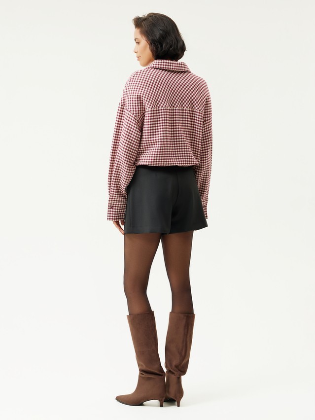Women's shirt CONTE LRU 3611, s.170-84-90, burgundy-ecru check - 2