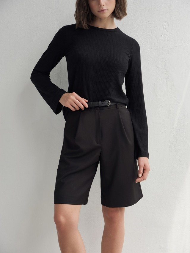 Women's polo neck shirt CONTE LD 3242, s.170-88, black - 5