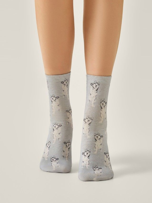 Women's socks CONTE ELEGANT FANTASY, s.23-25, 735 grey - 1