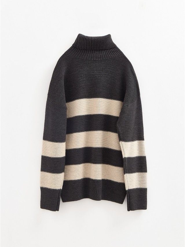 Women's pullover CONTE ELEGANT LDK23107, s.170-84, graphite-beige - 7