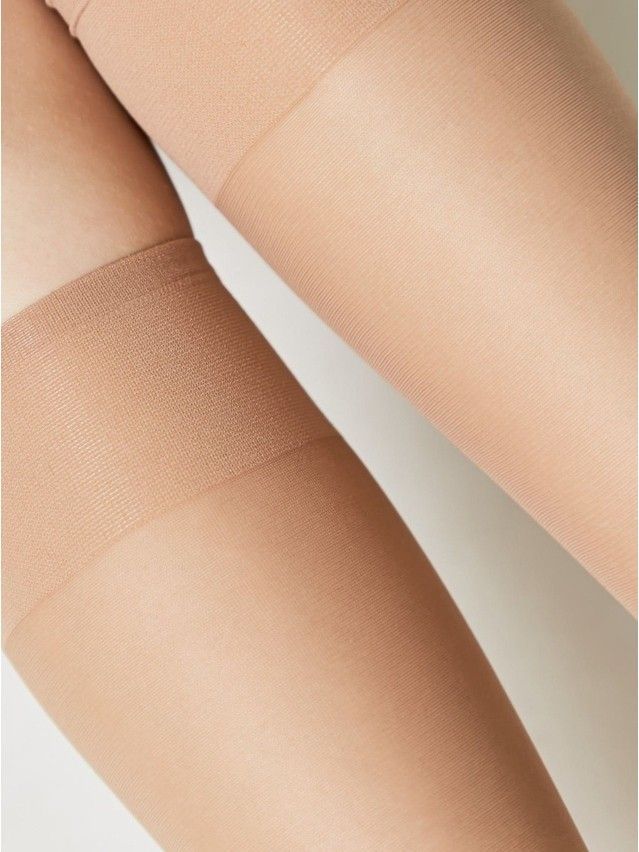Women's knee high socks CONTE ELEGANT TENSION SOFT 40 (1 pair),s.23-25, natural - 8