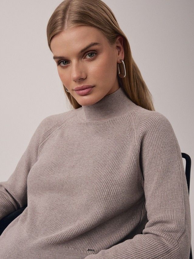 Women's pullover CONTE ELEGANT LDK2387, s.170-84, beige - 2