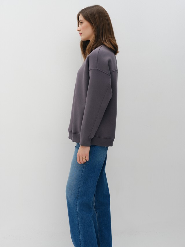 Women's polo neck shirt CONTE LD 3229, s.170-88, graphite - 4