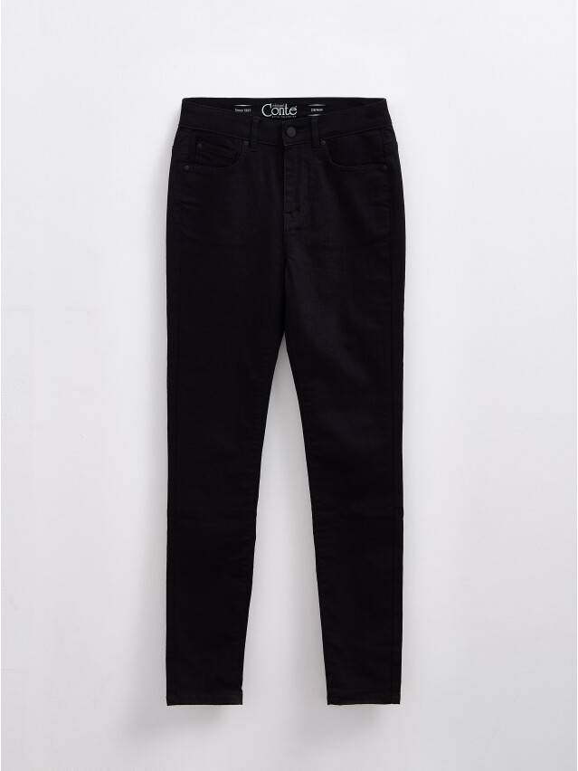 Denim trousers CONTE ELEGANT CON-375, s.170-102, deep black - 3