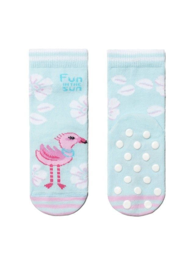 Children's socks TIP-TOP (anti-slip),s.18-20, 475 pale turquoise - 4