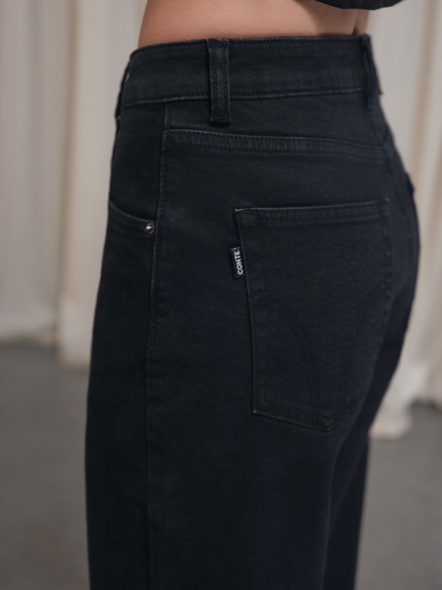 Women's jeans CONTE CON-844, s.164-90, washed black - 2