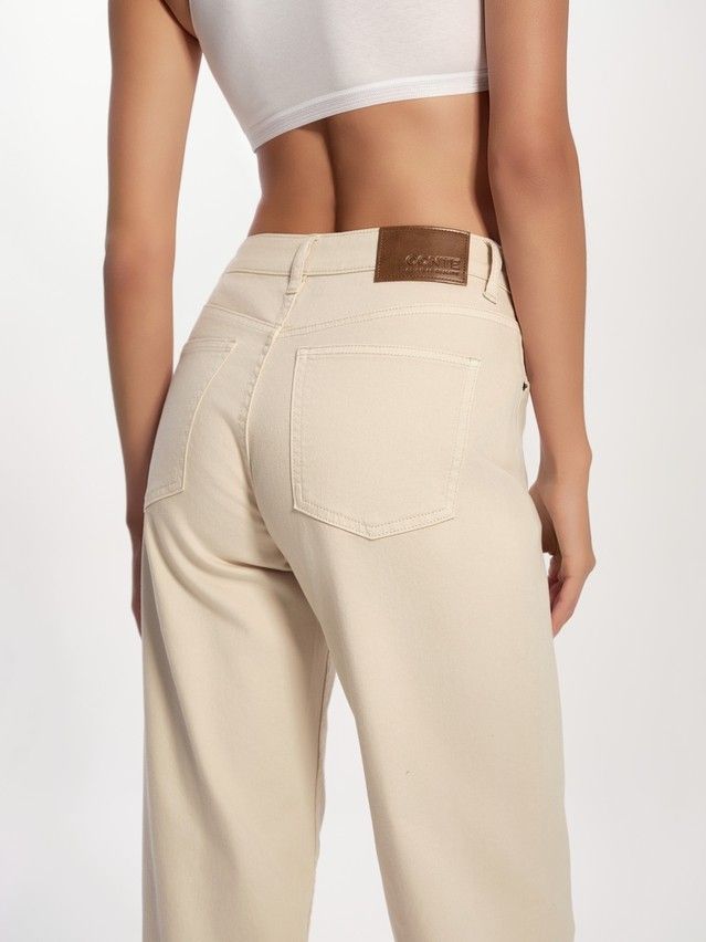 Denim trousers CONTE ELEGANT CON-735, s.170-102, ecru - 6
