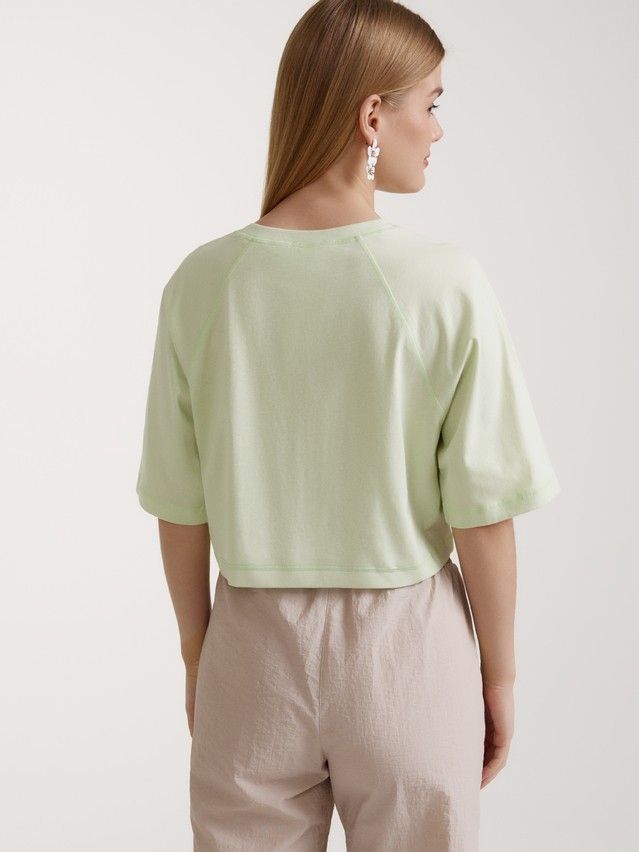 Women's polo neck shirt CONTE ELEGANT LD 3093, s.170-84, pistachio - 3
