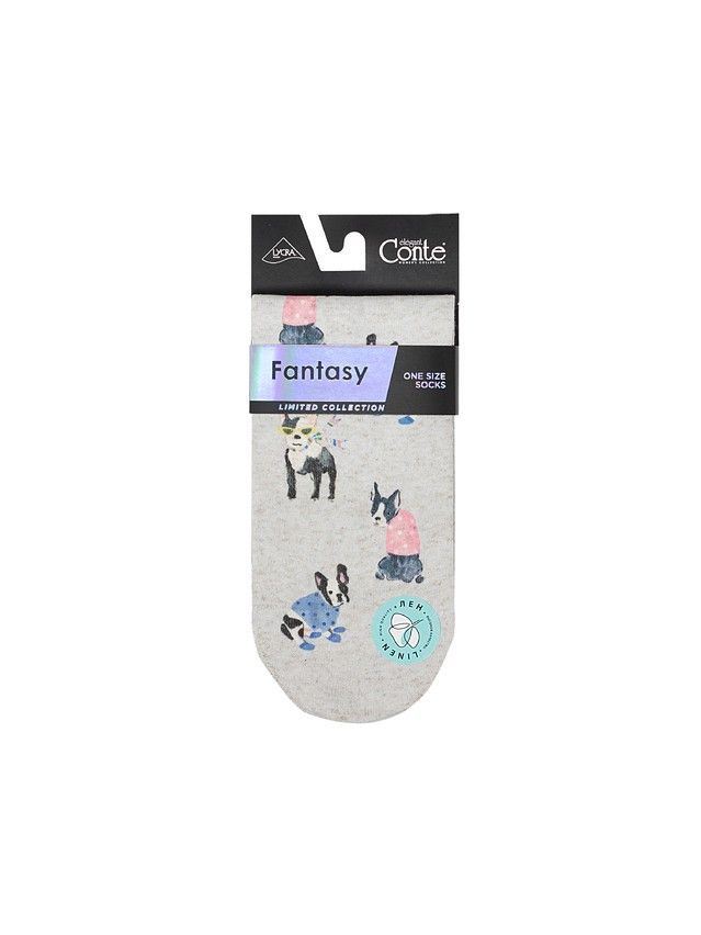 Women's socks CONTE ELEGANT FANTASY, s.23-25, 736 grey - 4