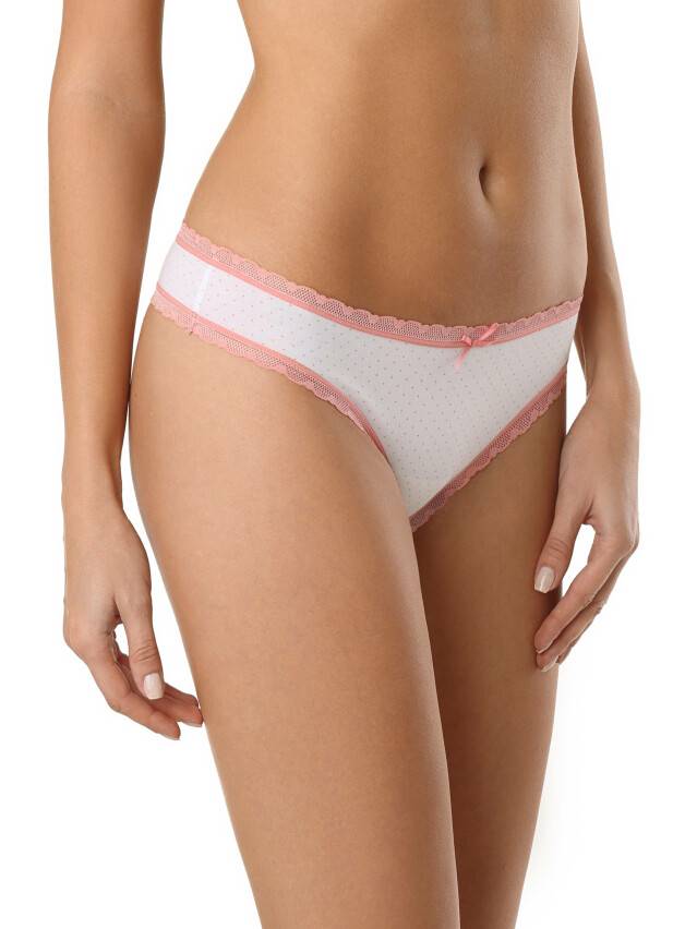 Panties for women LAZY DAYS LST 1004 (packed in mini-box),s.90, white-dusty rose - 1
