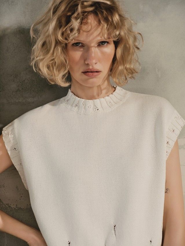 Women's vest CONTE ELEGANT LDK2579, s.170-84, ecru - 2