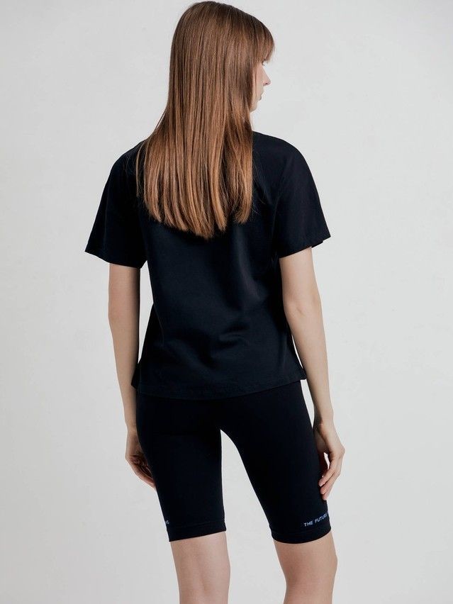 Women's polo neck shirt CONTE ELEGANT LD 1737, s.170-92, black - 2