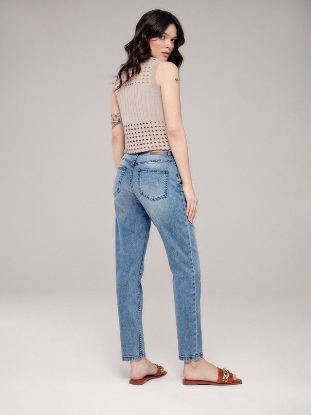 Denim trousers CONTE ELEGANT CON-410, s.170-102, washed blue - 4