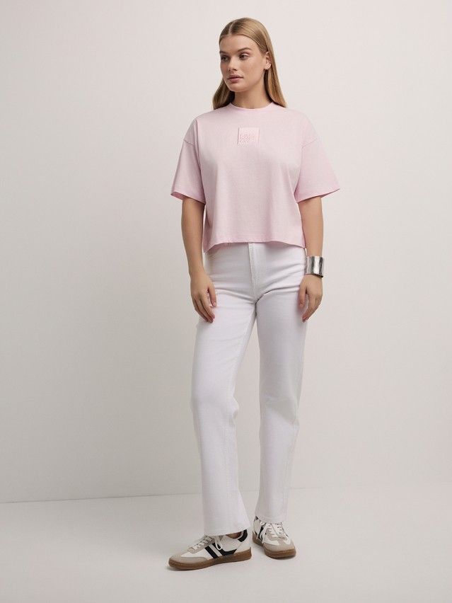 Women's polo neck shirt CONTE ELEGANT LD 2973, s.170-92, pink-girls dont cry - 5