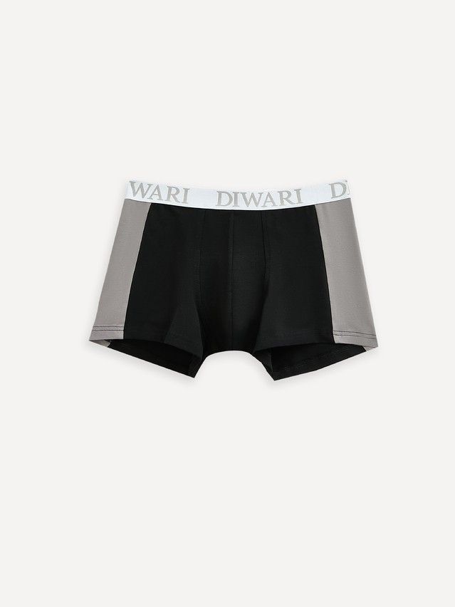 Men's underpants DIWARI BASIC MSH 2733, s.78,82, black-light grey - 1