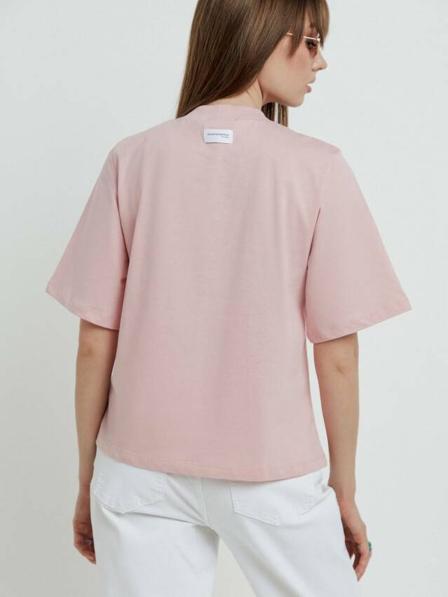 Women's polo neck shirt CONTE ELEGANT LD 1670, s.170-92, romantic pink - 2