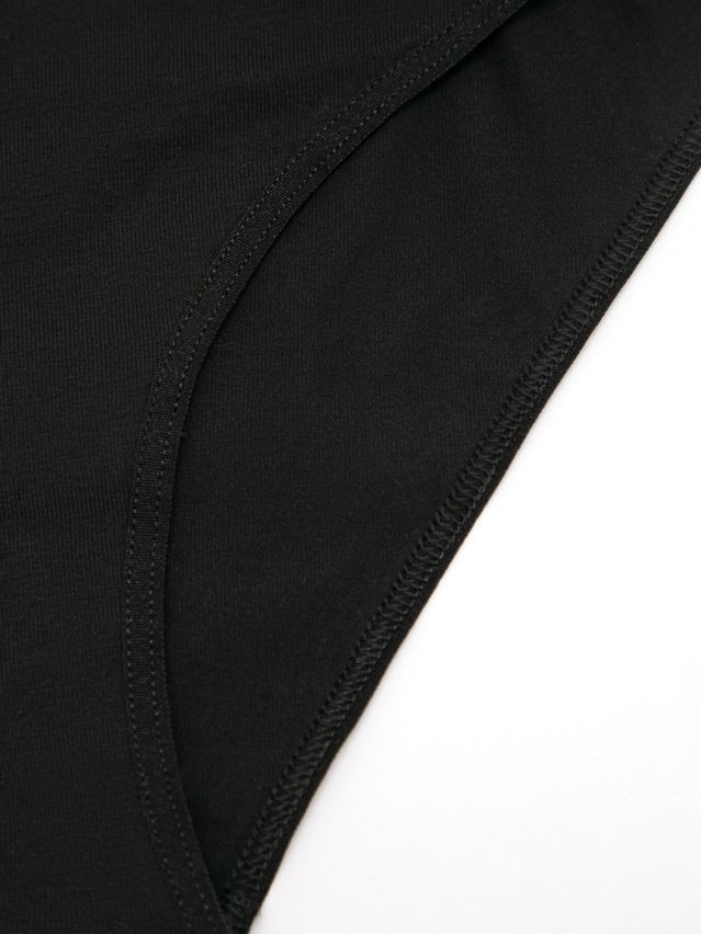 Women's panties CONTE ELEGANT PRINT DOTS LB 2545, s.90, black-light almond - 5