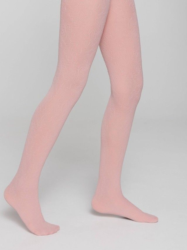 Fancy children's tights CONTE ELEGANT DAISY, s.104-110, dusty rose - 1