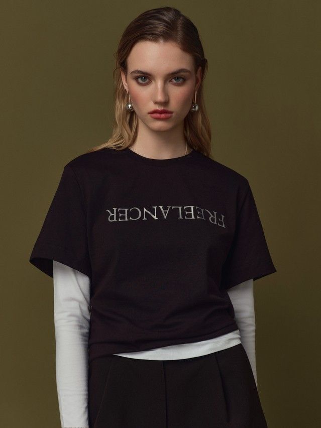 Women's polo neck shirt CONTE ELEGANT LD 3029, s.170-92, black-freelancer - 3