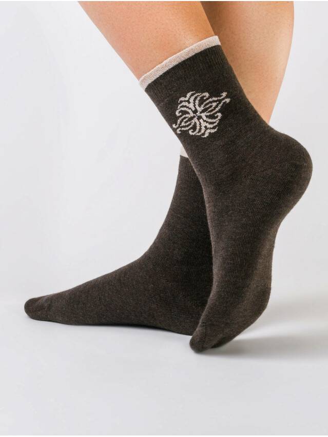 Women's socks CONTE ELEGANT COMFORT, s.23, 036 chocolate - 1