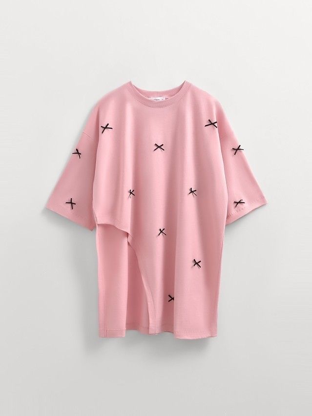 Women's polo neck shirt CONTE ELEGANT LD 3299, s.170-84, pink - 1