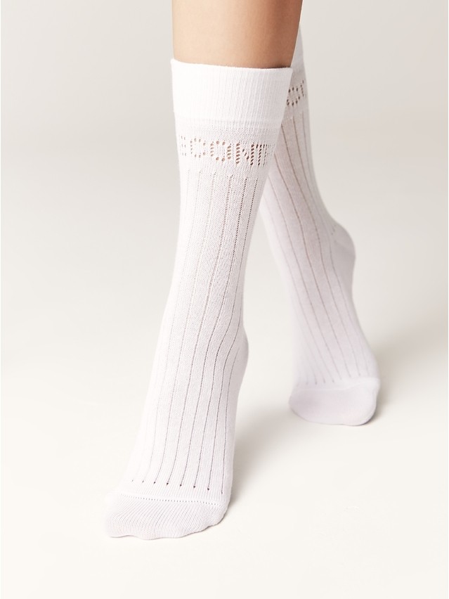 Women's socks CONTE ELEGANT ACTIVE, s.23-25, 624 white - 2