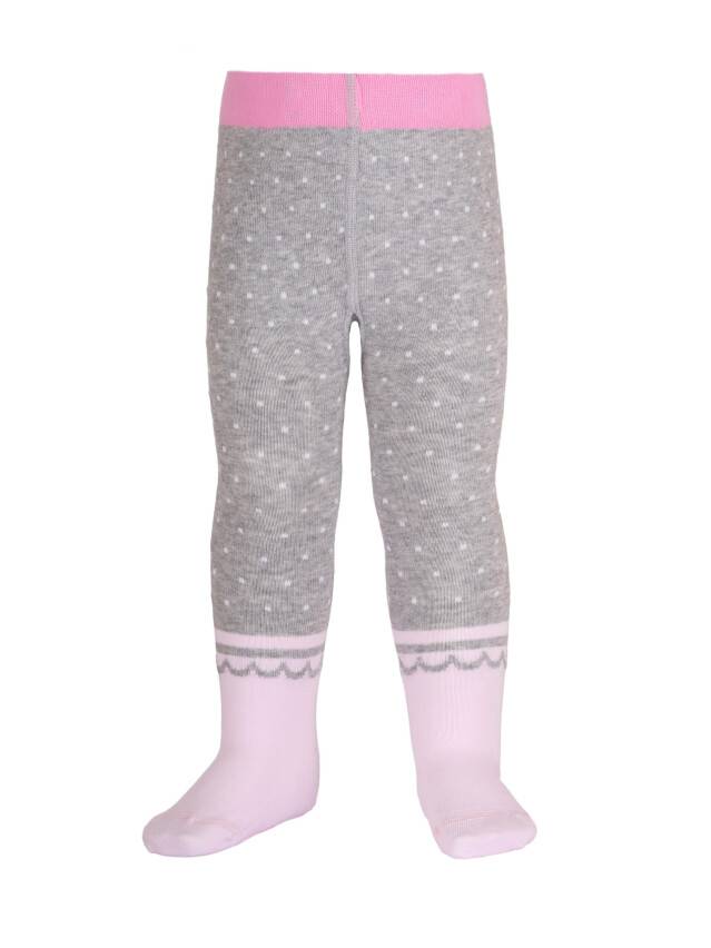 Children's tights CONTE-KIDS TIP-TOP, s.62-74 (12),383 grey-light pink - 1