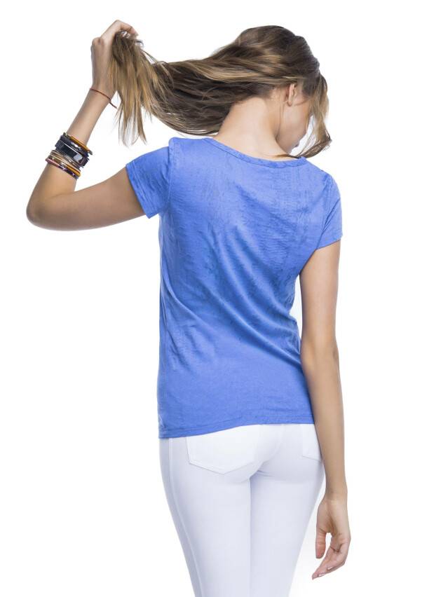 Women's polo neck shirt CONTE ELEGANT LD 509, s.158,164-100, dark blue - 2