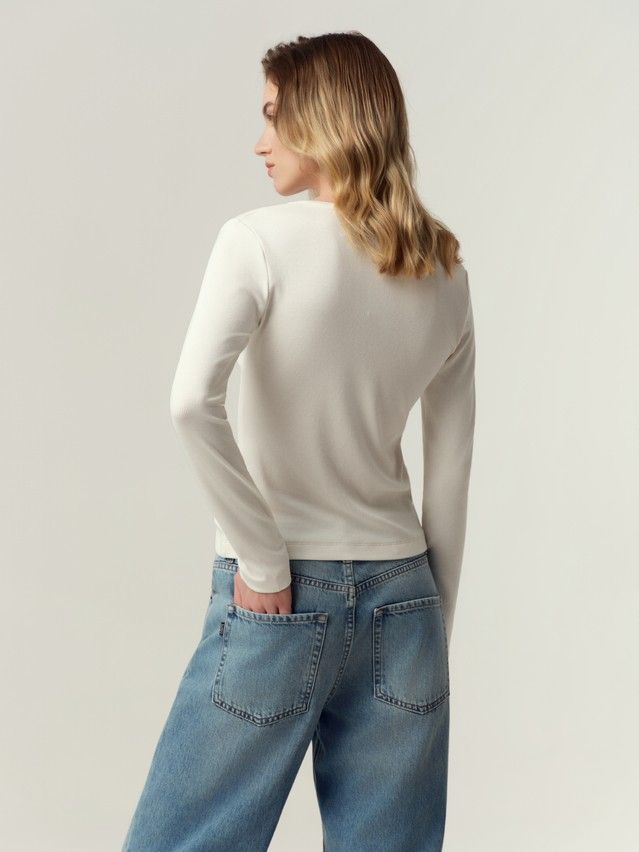 Women's polo neck shirt CONTE LD 3420, s.170-88, ecru - 2