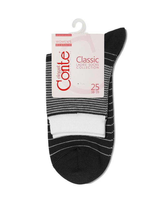 Women's socks CONTE ELEGANT CLASSIC, s.23, 058 black - 3