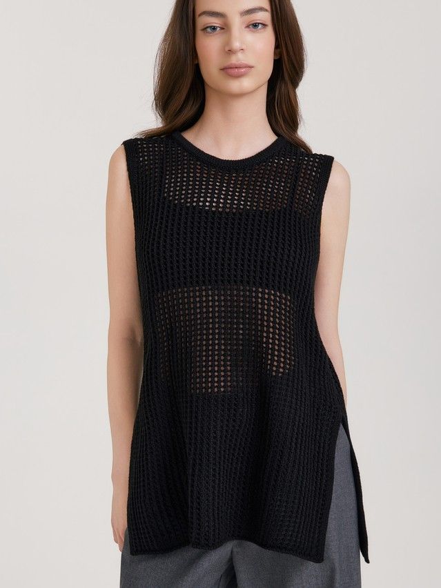 Women's vest CONTE ELEGANT LDK2558, s.170-84, black - 1