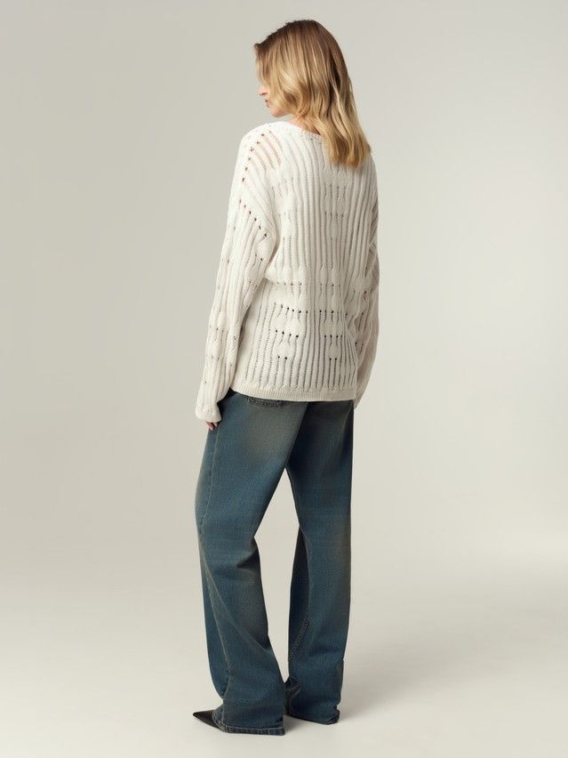 Women's pullover CONTE ELEGANT LDK2554, s.170-84-88, ecru - 4