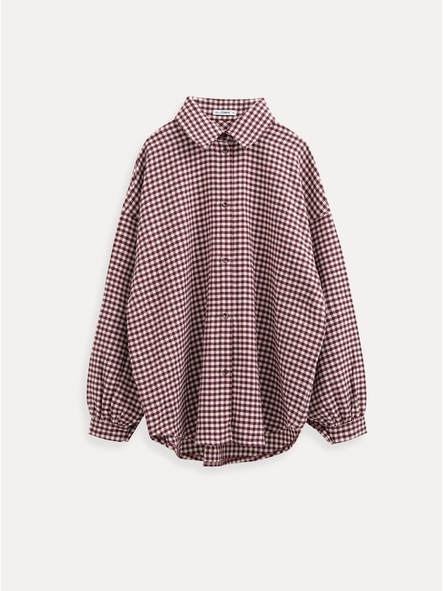 Women's shirt CONTE LRU 3612, s.170-84-90, burgundy-ecru check - 6