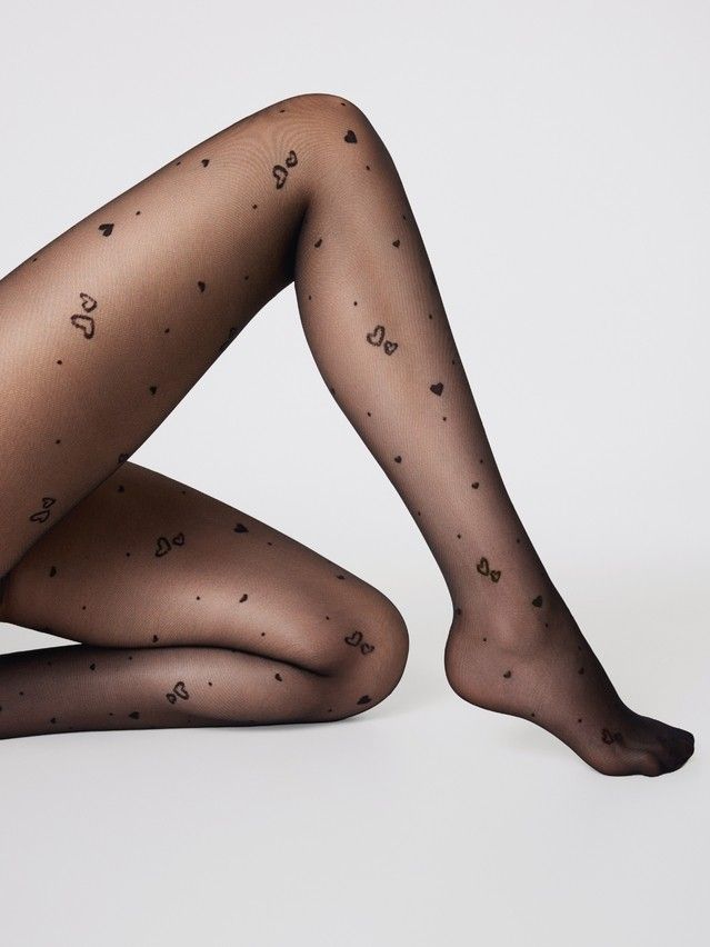Women's tights CONTE ELEGANT CUORE, s.2, nero - 2