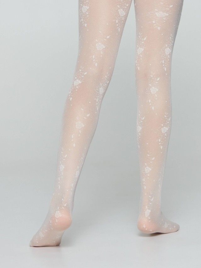 Fancy children's tights CONTE ELEGANT SOFIA, s.104-110, milk - 2